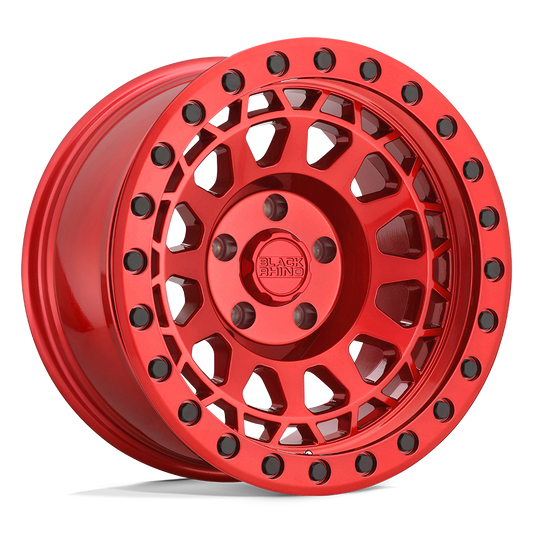 Black Rhino Hard Alloys PRIMM CANDY RED W/ BLACK BOLTS Wheel 17x9 5X127mm -18 71.5mm