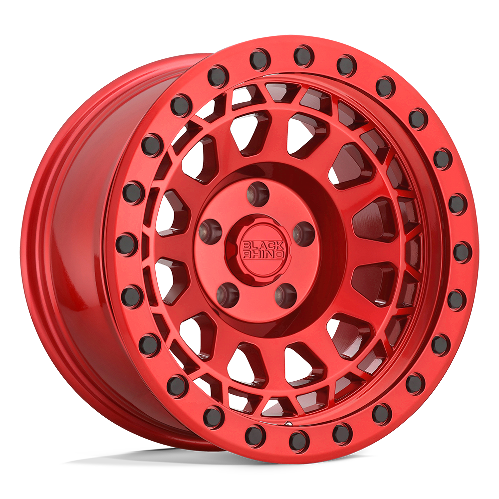 Black Rhino Hard Alloys PRIMM CANDY RED W/ BLACK BOLTS Wheel 17x9 6X139.7mm -12 112.1mm