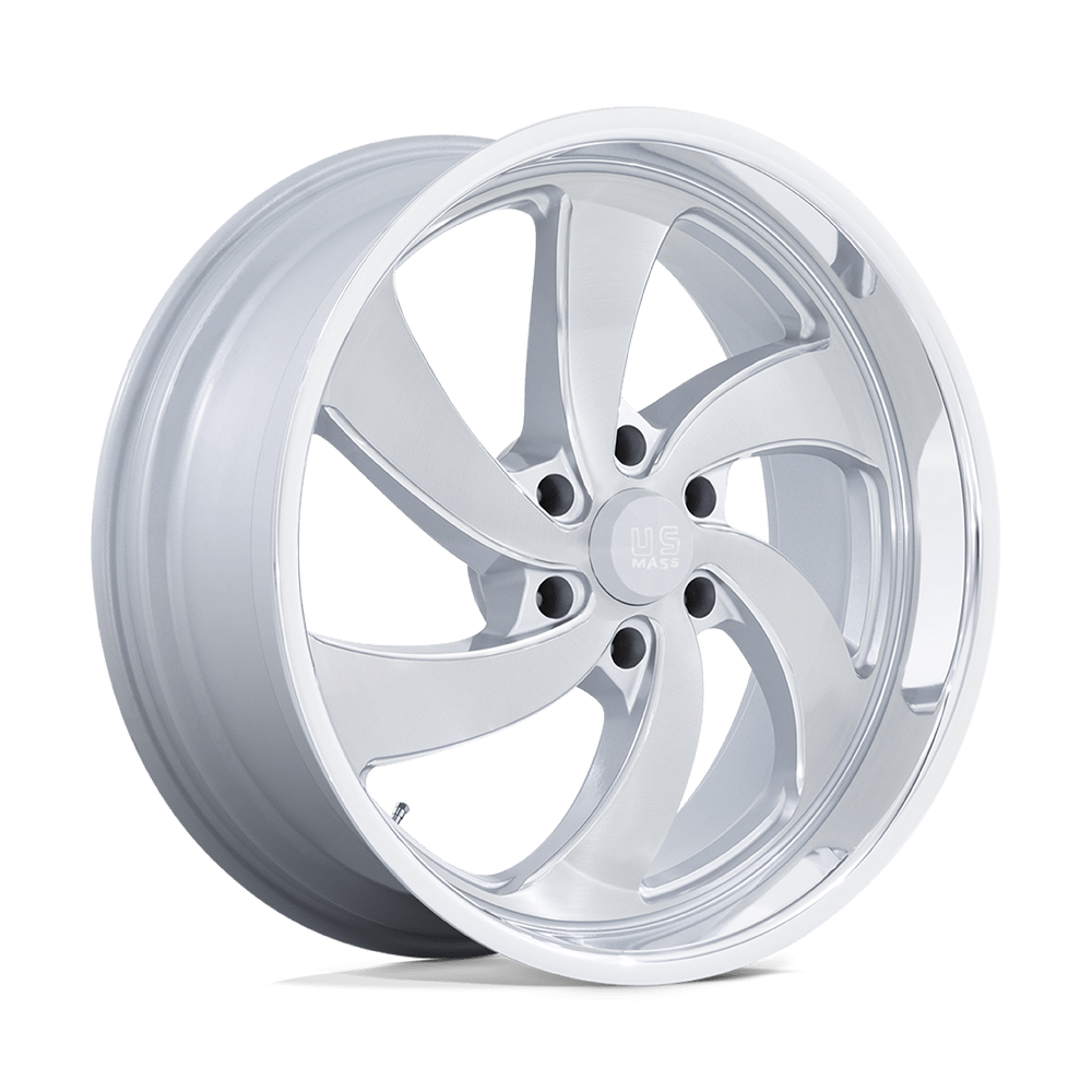 US Mag 1PC U134 DESPERADO SILVER BRUSH FACE MILL DC-LIP Wheel 22x9 6X135mm +25 87.1mm