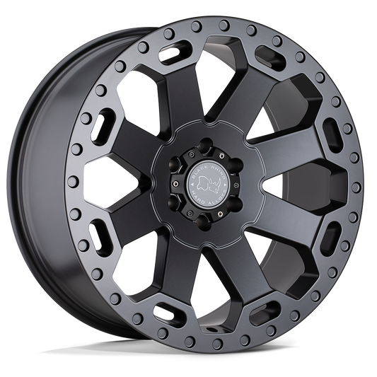 Black Rhino Hard Alloys WARLORD MATTE GUNMETAL Wheel 18x8 5X127mm +30 71.5mm